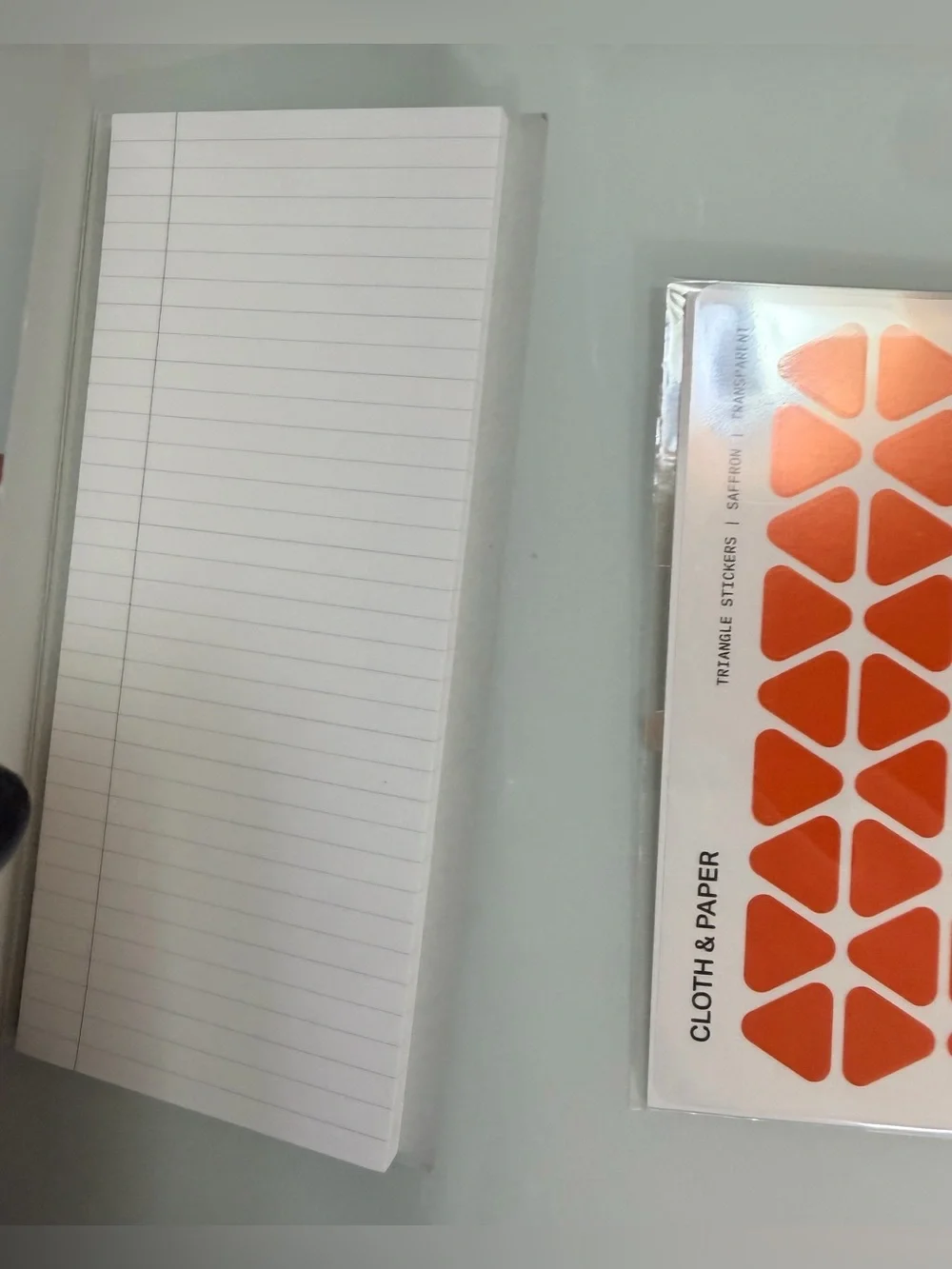 Cloth & Paper Orange Triangle Sticker Sheet & Task Sidebar Sticky Notes - Picture 2 of 2